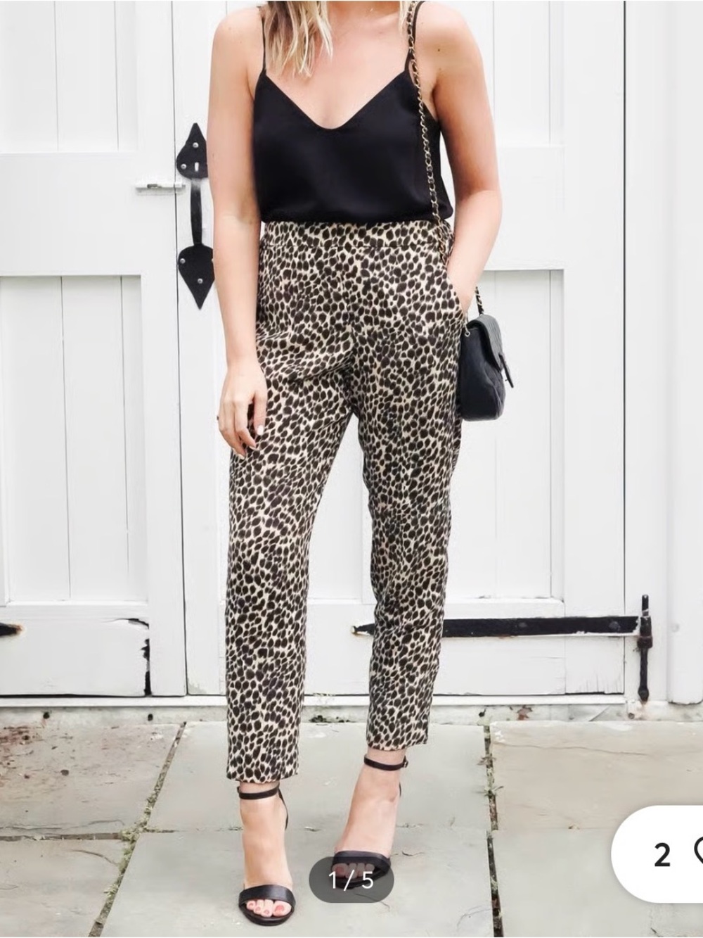 Leopard J Crew Jamie Pant